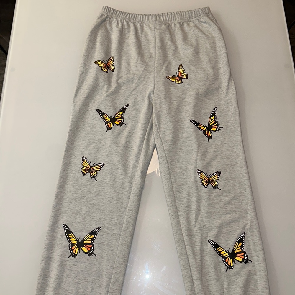 Butterfly Print Sweatpants